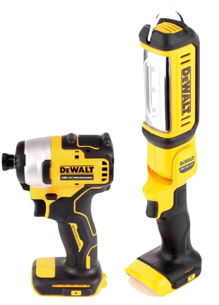 DeWalt DCF809P2TX Visseuse à choc sans fil 18V Brushless + DCL050 Lampe sans fil 18V + 2x Batteries 5,0Ah + Chargeur + Coffret TX + Mètre pliant