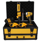 DeWalt DCF809P2TX 18V Brushless avvitatore a impulsi senza fili + lampada DCL050 18V senza fili + 2 batterie da 5,0Ah + caricabatterie + custodia TX + metro pieghevole
