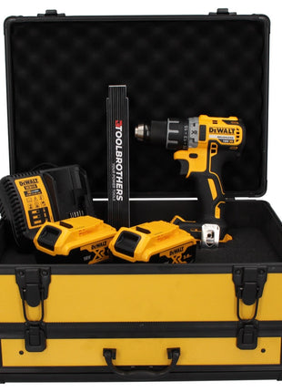 DeWalt DCD 791 P2 TX Akku Bohrschrauber 18 V 70 Nm Brushless + 2x Akku 5,0 Ah + Ladegerät + Gliedermaßstab + TX Koffer