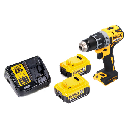 Trapano avvitatore a batteria DeWalt DCD 791 M2 18 V 70 Nm Brushless + 2 batterie 4,0 Ah + caricabatterie