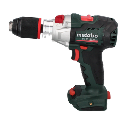 Metabo SB 18 LTX BL I 130 Nm 18 V Trapano a percussione a batteria senza spazzole + set MetaBOX + set di punte, 32 pz. - senza batteria, senza caricabatterie