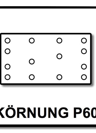 Festool STF 93x178 P 60 Rubin Bande abrasive pour ponceuse RS 300 / RS 3 / LRS 93 (4x 499062) - 200 pcs.