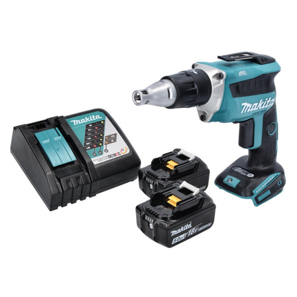 Makita DFS 452 RT Akku Schnellbauschrauber 18 V Brushless + 2x Akku 5,0 Ah + Ladegerät - Toolbrothers