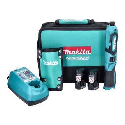 Makita TD 022 DSE Avvitatore a impulsi a batteria 7,2 V 25 Nm + 2x batteria 1,5 Ah + caricabatterie + borsa