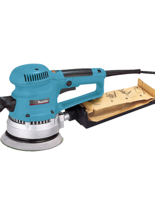 Makita BO 6030 JX Exzenterschleifer 310 Watt 150 mm + Schleifpapier + Makpac