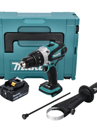 Makita DHP 458 G1J Perceuse-visseuse à percussion sans fil 18 V 91 Nm + 1x Batterie 6,0 Ah + Makpac - sans chargeur