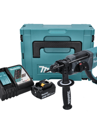 Makita DHR 202 RM1J Akku Kombihammer 18 V 2,0 J SDS Plus + 1x Akku 4,0 Ah + Ladegerät + Makpac