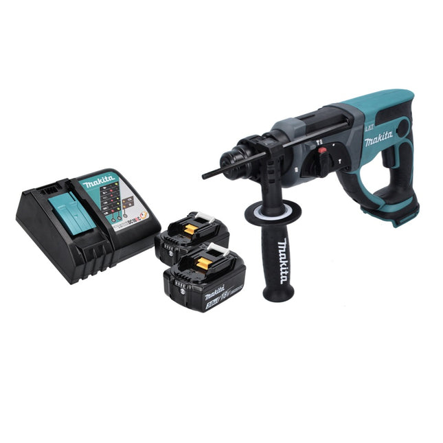 Makita DHR 202 RF Akku Kombihammer 18 V 2,0 J SDS Plus + 2x Akku 3,0 Ah + Ladegerät