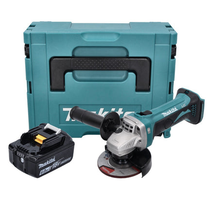 Makita DGA 452 G1J Smerigliatrice angolare a batteria 18 V 115 mm + 1x batteria ricaricabile 6,0 Ah + Makpac - senza caricabatterie