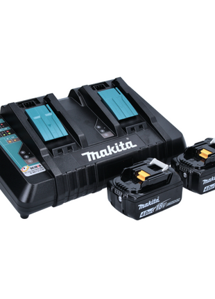 Makita DUR 368 APM Akku Freischneider 36 V ( 2 x 18 V ) Zweihandgriff Brushless + 2x Akku 4,0 Ah + Ladegerät