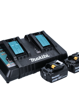 Makita DUR 368 APT Akku Freischneider 36 V ( 2 x 18 V ) Zweihandgriff Brushless + 2x Akku 5,0 Ah + Ladegerät