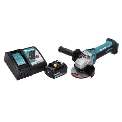 Makita DGA 452 RM1 Meuleuse d'angle sans fil 18 V 115 mm + 1x batterie 4,0 Ah + chargeur