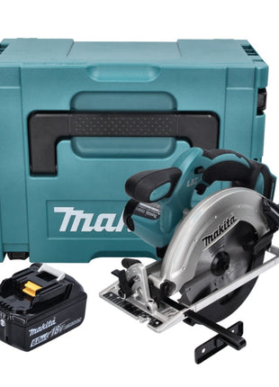 Makita DSS 611 G1J Scie circulaire sans fil 18 V 165 mm + 1x Batterie 6,0 Ah + Coffret Makpac - sans chargeur