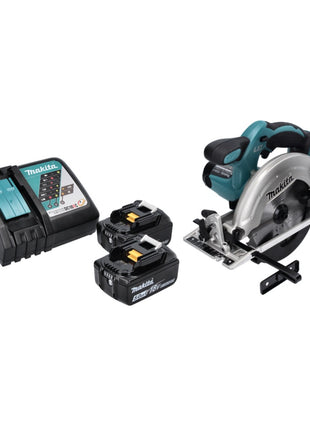 Sierra circular a batería Makita DSS 611 RT 18 V 165 mm + 2 baterías 5,0 Ah + cargador