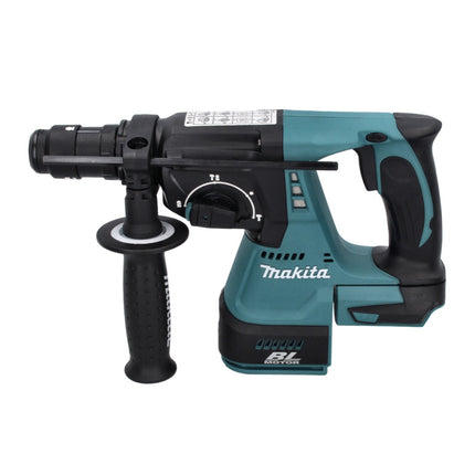 Makita DHR 243 M1J Martello perforatore a batteria 18 V 2,0 J SDS plus Brushless + 1x batteria 4,0 Ah + Makpac - senza caricabatteria