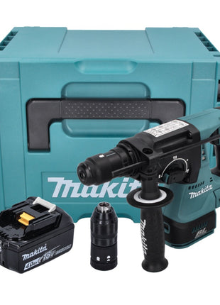 Makita DHR 243 M1J Akku Bohrhammer 18 V 2,0 J SDS plus Brushless + 1x Akku 4,0 Ah + Makpac - ohne Ladegerät