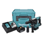 Makita DHR 243 RT1J Trapano a percussione a batteria 18 V 2,0 J SDS plus Brushless + 1x batteria 5,0 Ah + caricabatteria + Makpac