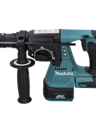 Taladro percutor a batería Makita DHR 243 RT1J 18 V 2,0 J SDS plus sin escobillas + 1x batería 5,0 Ah + cargador + Makpac