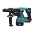 Makita DHR 243 G1J Martello perforatore a batteria 18 V 2,0 J SDS plus Brushless + 1x batteria 6,0 Ah + Makpac - senza caricabatteria