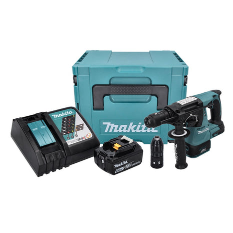 Makita DHR 243 RG1J Akku Bohrhammer 18 V 2,0 J SDS plus Brushless + 1x Akku 6,0 Ah + Ladegerät + Makpac