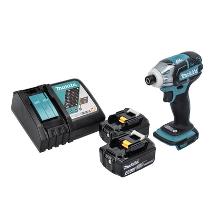 Avvitatore a impulsi a batteria Makita DTS 141 RM 18 V 40 Nm 1/4" brushless + 2x batteria ricaricabile 4,0 Ah + caricabatterie