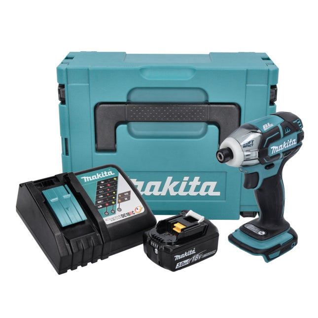 Avvitatore a impulsi a batteria Makita DTS 141 RF1J 18 V 40 Nm 1/4" brushless + 1x batteria ricaricabile 3,0 Ah + caricabatterie + Makpac