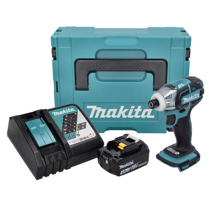 Avvitatore a impulsi a batteria Makita DTS 141 RM1J 18 V 40 Nm 1/4" brushless + 1x batteria ricaricabile 4,0 Ah + caricabatterie + Makpac