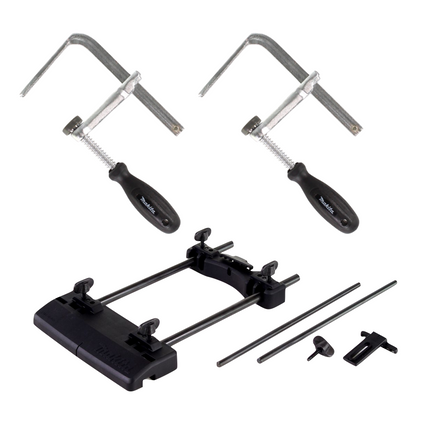 Adattatore per guida Makita ( 194579-2 ) + 2x morsetti ( 194385-5 ) per fresa RP DRT