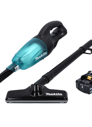 Makita DCL 180 F1 B Akku Staubsauger 18 V Schwarz + 1x Akku 3,0 Ah - ohne Ladegerät