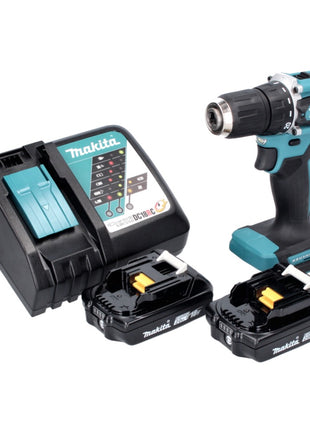 Makita DDF 487 RA taladro atornillador inalámbrico 18 V 40 Nm sin escobillas + 2 baterías 2,0 Ah + cargador