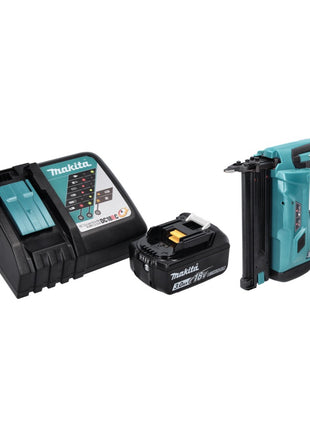 Clavadora con cabezal de batería Makita DBN 500 RF1 18 V 15-50 mm + 1x batería 3,0 Ah + cargador