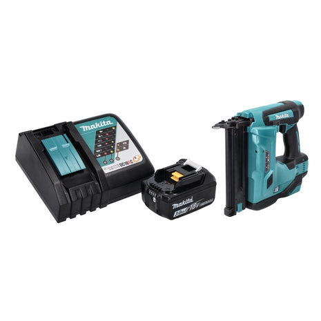 Makita DBN 500 RF1 Cloueuse sans fil, 15-50 mm, 18 V + 1x Batterie 3,0 Ah + Chargeur