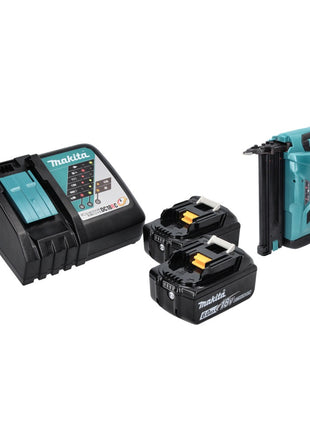 Makita DBN 500 RG Akku Stauchkopfnagler 18 V 15-50 mm + 2x Akku 6,0 Ah + Ladegerät