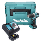 Makita DDF 487 RA1J taladro atornillador inalámbrico 18 V 40 Nm sin escobillas + 1x batería 2,0 Ah + cargador + Makpac