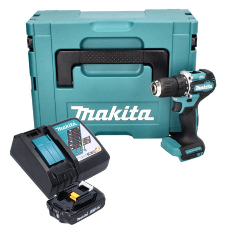 Makita DDF 487 RA1J taladro atornillador inalámbrico 18 V 40 Nm sin escobillas + 1x batería 2,0 Ah + cargador + Makpac