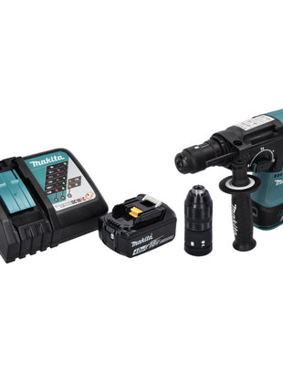 Taladro percutor a batería Makita DHR 243 RM1 18 V SDS plus sin escobillas + 1x batería 4,0 Ah + cargador