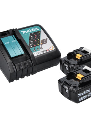 Makita DHR 243 RT Akku Bohrhammer 18 V SDS plus Brushless + 2x Akku 5,0 Ah + Ladegerät