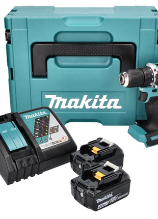 Makita DDF 487 RMJ Akku Bohrschrauber 18 V 40 Nm Brushless + 2x Akku 4,0 Ah + Ladegerät + Makpac - Toolbrothers