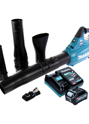 Soplador de hojas a batería Makita UB 001 GD101 40 V máx. Sin escobillas + 1x batería 2,5 Ah + cargador