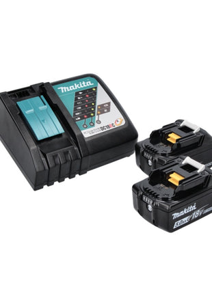 Makita DHP 487 RTJ Akku Schlagbohrschrauber 18 V 40 Nm Brushless + 2x Akku 5,0 Ah + Ladegerät + Makpac - Toolbrothers