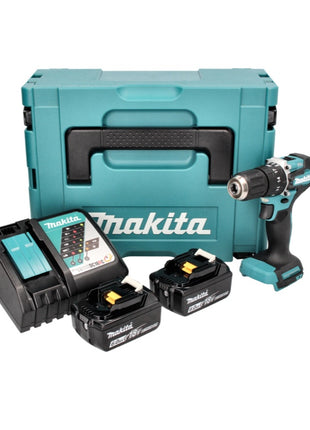 Makita DHP 487 RGJ Akku Schlagbohrschrauber 18 V 40 Nm Brushless + 2x Akku 6,0 Ah + Ladegerät + Makpac - Toolbrothers