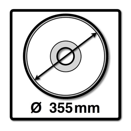 Metabo CS 23-355 Smerigliatrice per metalli 2300 W 355 mm ( 602335850 ) + 1x disco da taglio