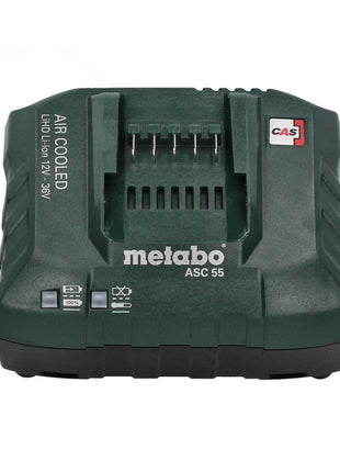 Kit de base Metabo 18 V LiHD + 2x batterie 4,0 Ah + chargeur ASC 55 + métaBOX