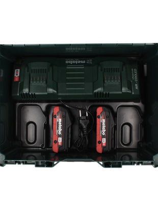 Metabo 18 V LiHD Basis Set + 2x Akku 4,0 Ah + ASC 145 DUO Ladegerät + metaBOX