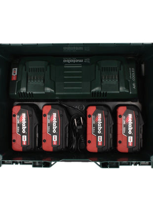 Metabo 18 V LiHD Basis Set + 4x Akku 5,5 Ah + ASC 145 DUO Ladegerät + metaBOX