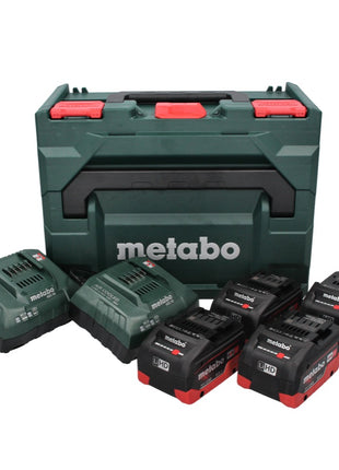 Metabo 18 V LiHD Basis Set + 4x Akku 8,0 Ah + 2x ASC 55 Ladegerät + metaBOX