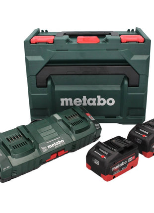 Kit de base Metabo 18 V LiHD + 2x batterie 8,0 Ah + chargeur ASC 145 DUO + ​​metaBOX