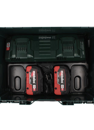 Metabo 18 V LiHD Basis Set + 2x Akku 8,0 Ah + ASC 145 DUO Ladegerät + metaBOX