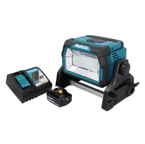 Makita DML 809 RF1 Projecteur de chantier LED sans fil 18 V 10000 lm + 1x batterie 3,0 Ah + chargeur