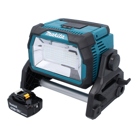 Makita DML 809 T1 Akumulatorowy reflektor budowlany LED 18 V 10000 lm + 1x akumulator 5,0 Ah - bez ładowarki